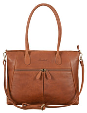 Benthill Damen Handtasche Leder - Hochwertige Ledertasche - Große Klassische Damentasche / Shopper - Elegante Umhängetasche - Schultertasche