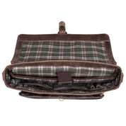 Benthill Aktentasche Leder Laptoptasche - Ledertasche für Herren und Damen - Briefcase - Umhängetasche aus echtem Leder - Schultertasche für Laptop