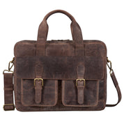 Benthill Aktentasche Leder Laptoptasche - Ledertasche für Herren und Damen Gross - Briefcase - Umhängetasche aus echtem Leder - Große Schultertasche für Laptop