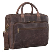Benthill Aktentasche Leder Laptoptasche - Schultertasche für Herren und Damen Gross - Briefcase - Umhängetasche aus echtem Leder - Große Ledertasche für Laptop