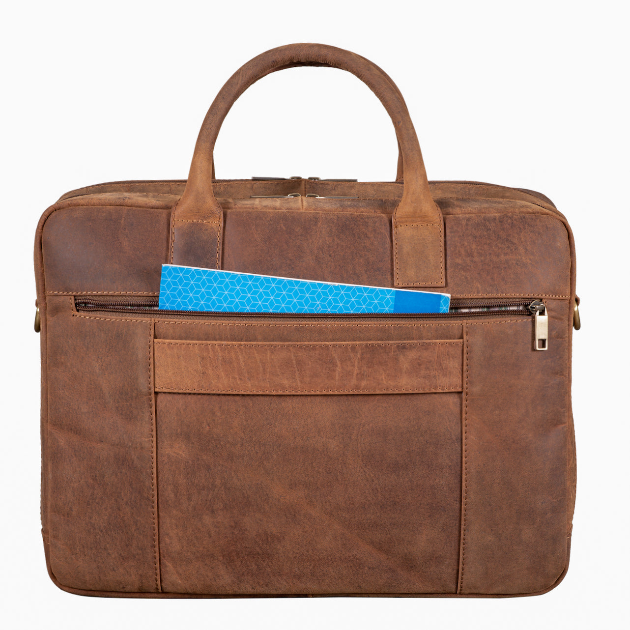 Benthill Aktentasche Leder Laptoptasche - Schultertasche für Herren und Damen Gross - Briefcase - Umhängetasche aus echtem Leder - Große Ledertasche für Laptop