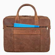 Benthill Aktentasche Leder Laptoptasche - Schultertasche für Herren und Damen Gross - Briefcase - Umhängetasche aus echtem Leder - Große Ledertasche für Laptop