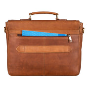 Benthill Aktentasche Leder Laptoptasche - Ledertasche für Herren und Damen - Briefcase - Umhängetasche aus echtem Leder - Schultertasche für Laptop