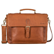 Benthill Aktentasche Leder Laptoptasche - Ledertasche für Herren und Damen - Briefcase - Umhängetasche aus echtem Leder - Schultertasche für Laptop