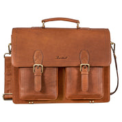 Benthill Aktentasche Leder Laptoptasche - Umhängetasche für Herren und Damen Gross - Briefcase - Ledertasche aus echtem Leder - Große Schultertasche für Laptop