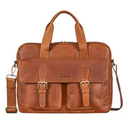 Benthill Aktentasche Leder Laptoptasche - Ledertasche für Herren und Damen Gross - Briefcase - Umhängetasche aus echtem Leder - Große Schultertasche für Laptop