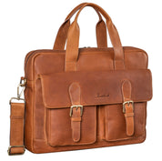 Benthill Aktentasche Leder Laptoptasche - Ledertasche für Herren und Damen Gross - Briefcase - Umhängetasche aus echtem Leder - Große Schultertasche für Laptop