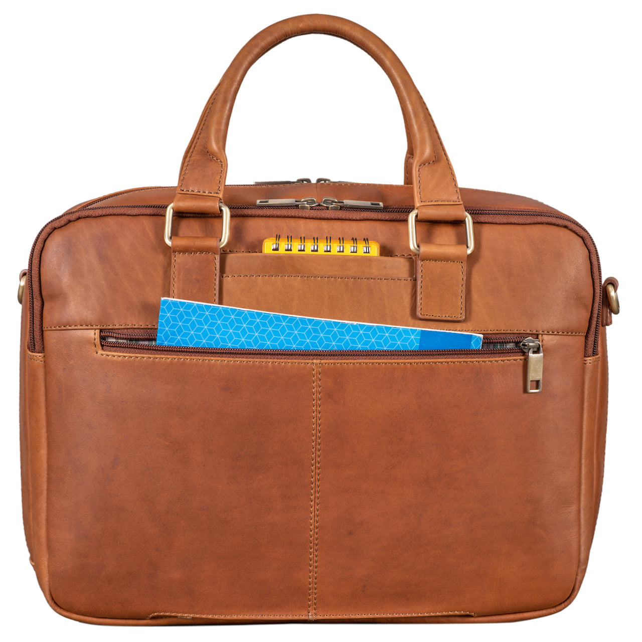 Benthill Aktentasche Leder Laptoptasche - Ledertasche für Herren und Damen Gross - Umhängetasche aus echtem Leder - Große Schultertasche für Laptop
