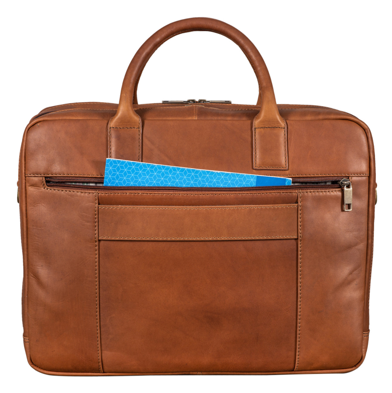 Benthill Aktentasche Leder Laptoptasche - Schultertasche für Herren und Damen Gross - Briefcase - Umhängetasche aus echtem Leder - Große Ledertasche für Laptop