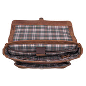 Benthill Aktentasche Leder Laptoptasche - Ledertasche für Herren und Damen - Briefcase - Umhängetasche aus echtem Leder - Schultertasche für Laptop