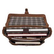 Benthill Aktentasche Leder Laptoptasche - Ledertasche für Herren und Damen - Briefcase - Umhängetasche aus echtem Leder - Schultertasche für Laptop