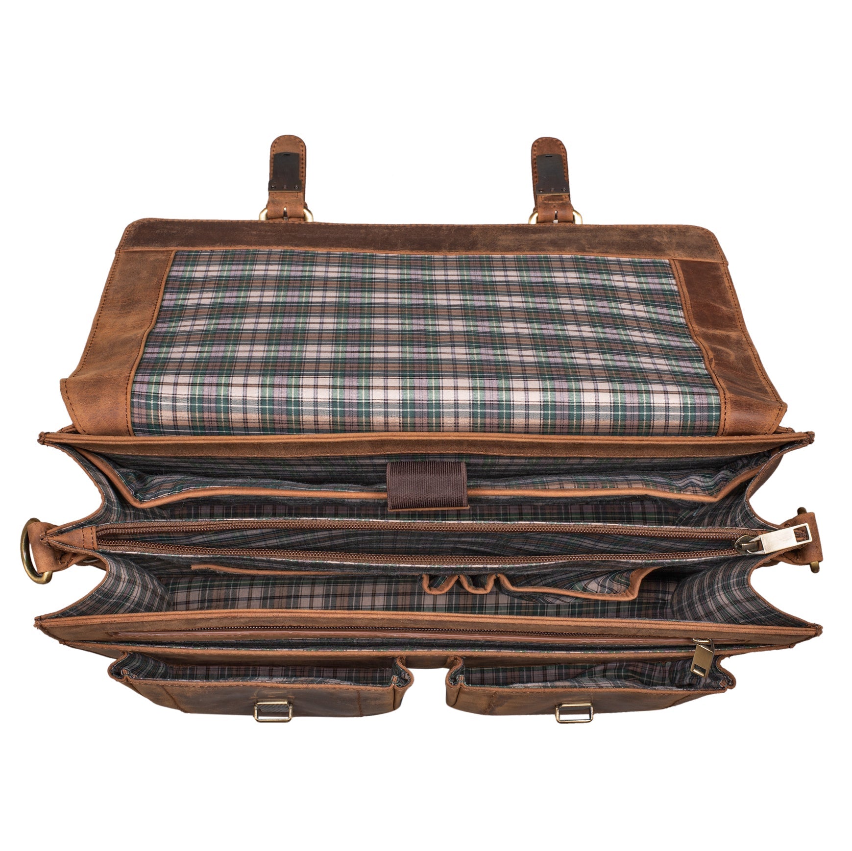 Benthill Aktentasche Leder Laptoptasche - Umhängetasche für Herren und Damen Gross - Briefcase - Ledertasche aus echtem Leder - Große Schultertasche für Laptop