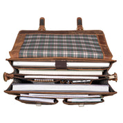Benthill Aktentasche Leder Laptoptasche - Umhängetasche für Herren und Damen Gross - Briefcase - Ledertasche aus echtem Leder - Große Schultertasche für Laptop