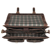 Benthill Aktentasche Leder Laptoptasche - Umhängetasche für Herren und Damen Gross - Briefcase - Ledertasche aus echtem Leder - Große Schultertasche für Laptop