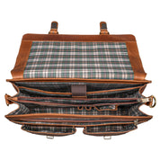 Benthill Aktentasche Leder Laptoptasche - Umhängetasche für Herren und Damen Gross - Briefcase - Ledertasche aus echtem Leder - Große Schultertasche für Laptop