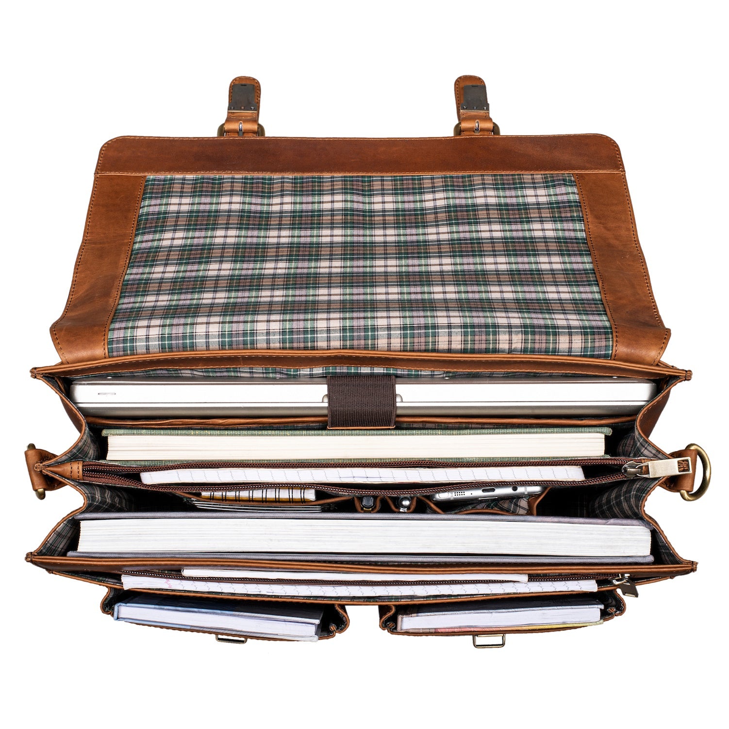 Benthill Aktentasche Leder Laptoptasche - Umhängetasche für Herren und Damen Gross - Briefcase - Ledertasche aus echtem Leder - Große Schultertasche für Laptop