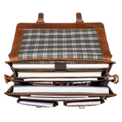 Benthill Aktentasche Leder Laptoptasche - Umhängetasche für Herren und Damen Gross - Briefcase - Ledertasche aus echtem Leder - Große Schultertasche für Laptop