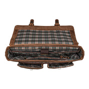 Benthill Aktentasche Leder Laptoptasche - Ledertasche für Damen und Herren Gross - Briefcase - Umhängetasche aus echtem Leder - Große Schultertasche für Laptop