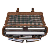 Benthill Aktentasche Leder Laptoptasche - Ledertasche für Damen und Herren Gross - Briefcase - Umhängetasche aus echtem Leder - Große Schultertasche für Laptop