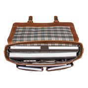 Benthill Aktentasche Leder Laptoptasche - Ledertasche für Damen und Herren Gross - Briefcase - Umhängetasche aus echtem Leder - Große Schultertasche für Laptop