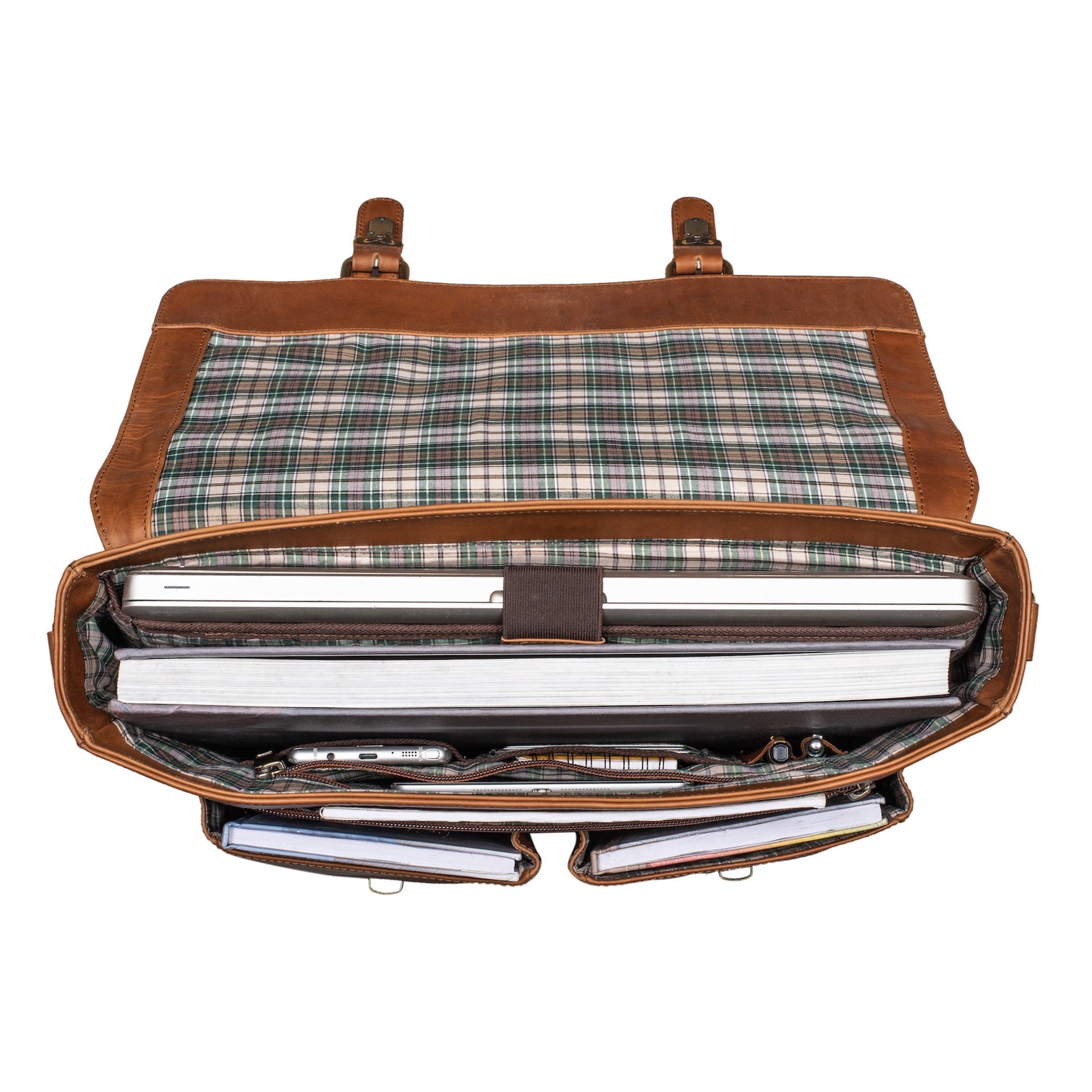Benthill Aktentasche Leder Laptoptasche - Ledertasche für Damen und Herren Gross - Briefcase - Umhängetasche aus echtem Leder - Große Schultertasche für Laptop