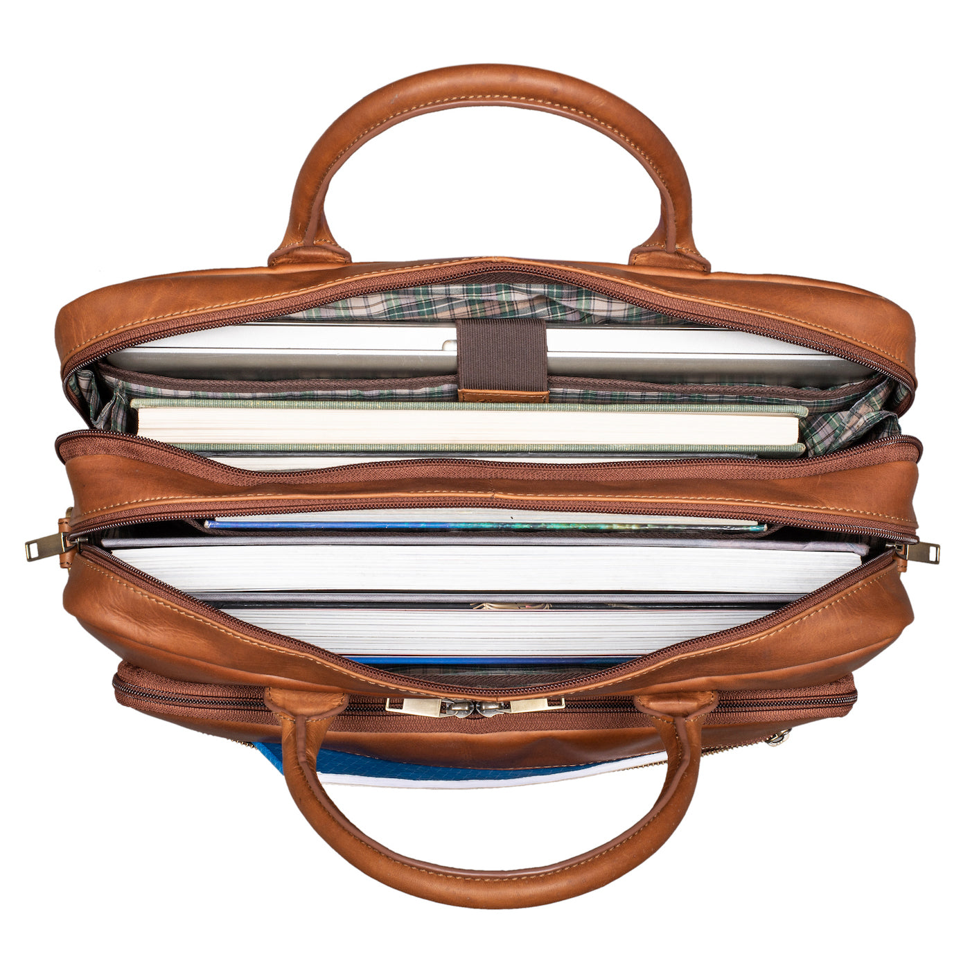 Benthill Aktentasche Leder Laptoptasche - Schultertasche für Herren und Damen Gross - Briefcase - Umhängetasche aus echtem Leder - Große Ledertasche für Laptop