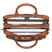 Benthill Aktentasche Leder Laptoptasche - Schultertasche für Herren und Damen Gross - Briefcase - Umhängetasche aus echtem Leder - Große Ledertasche für Laptop