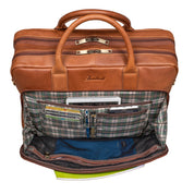 Benthill Aktentasche Leder Laptoptasche - Schultertasche für Herren und Damen Gross - Briefcase - Umhängetasche aus echtem Leder - Große Ledertasche für Laptop