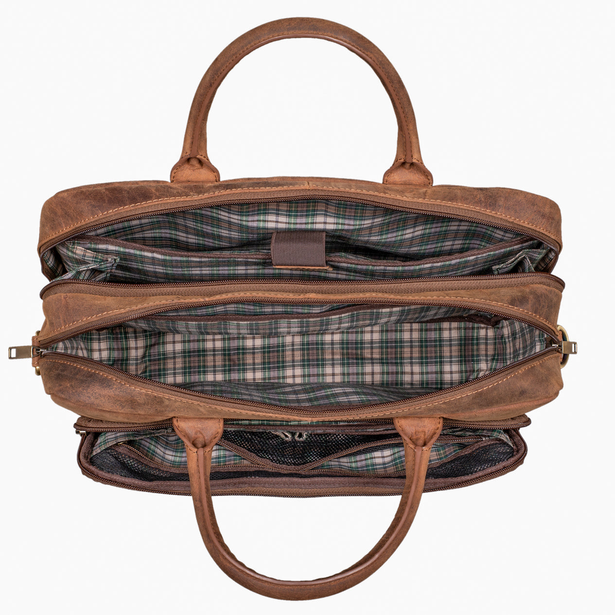 Benthill Aktentasche Leder Laptoptasche - Schultertasche für Herren und Damen Gross - Briefcase - Umhängetasche aus echtem Leder - Große Ledertasche für Laptop