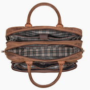 Benthill Aktentasche Leder Laptoptasche - Schultertasche für Herren und Damen Gross - Briefcase - Umhängetasche aus echtem Leder - Große Ledertasche für Laptop