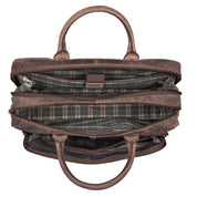 Benthill Aktentasche Leder Laptoptasche - Schultertasche für Herren und Damen Gross - Briefcase - Umhängetasche aus echtem Leder - Große Ledertasche für Laptop