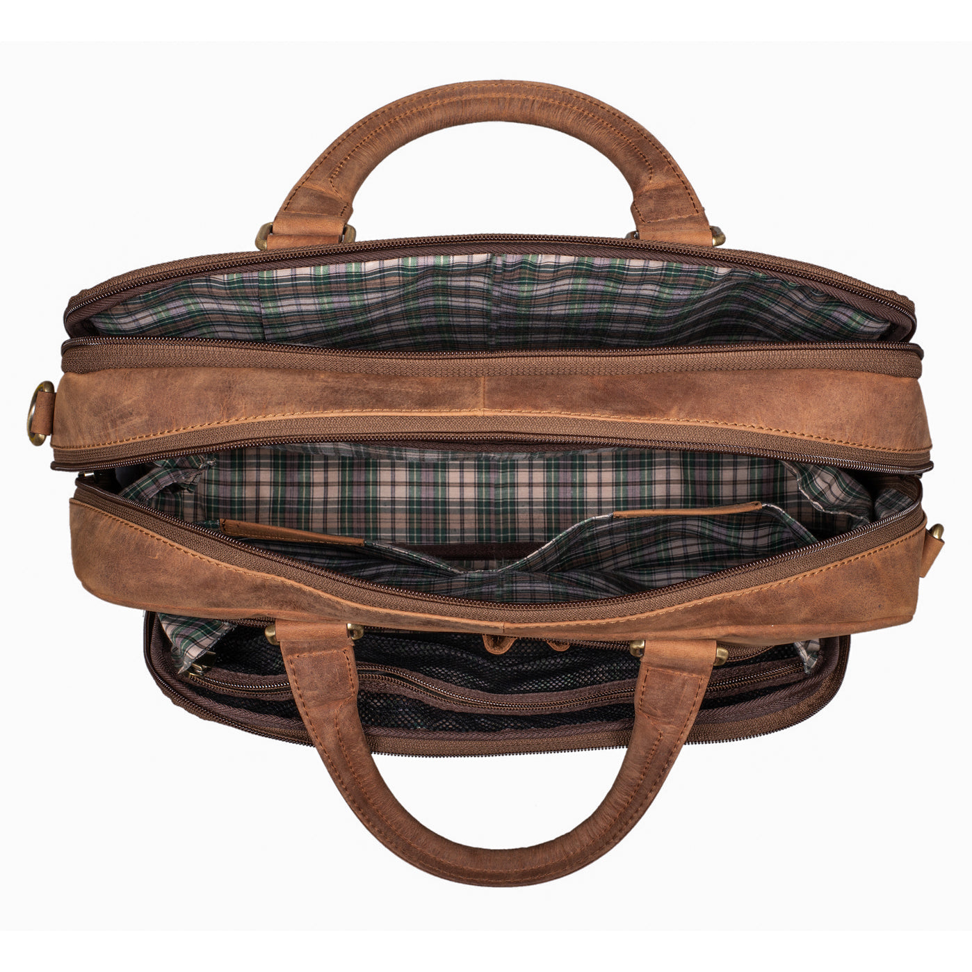 Benthill Aktentasche Leder Laptoptasche - Ledertasche für Herren und Damen Gross - Umhängetasche aus echtem Leder - Große Schultertasche für Laptop