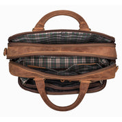 Benthill Aktentasche Leder Laptoptasche - Ledertasche für Herren und Damen Gross - Umhängetasche aus echtem Leder - Große Schultertasche für Laptop