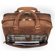 Benthill Aktentasche Leder Laptoptasche - Ledertasche für Herren und Damen Gross - Umhängetasche aus echtem Leder - Große Schultertasche für Laptop