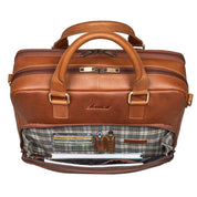 Benthill Aktentasche Leder Laptoptasche - Ledertasche für Herren und Damen Gross - Umhängetasche aus echtem Leder - Große Schultertasche für Laptop