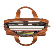 Benthill Aktentasche Leder Laptoptasche - Ledertasche für Herren und Damen Gross - Briefcase - Umhängetasche aus echtem Leder - Große Schultertasche für Laptop