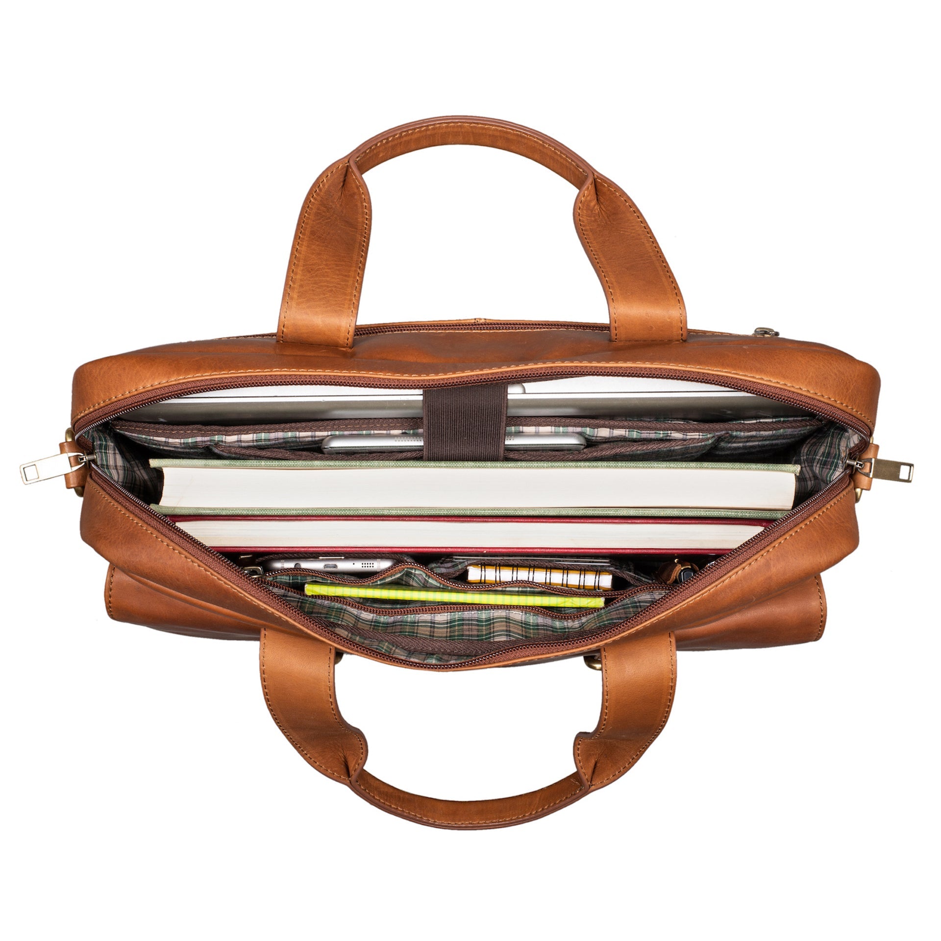 Benthill Aktentasche Leder Laptoptasche - Ledertasche für Herren und Damen Gross - Briefcase - Umhängetasche aus echtem Leder - Große Schultertasche für Laptop