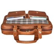 Benthill Aktentasche Leder Laptoptasche - Ledertasche für Herren und Damen Gross - Briefcase - Umhängetasche aus echtem Leder - Große Schultertasche für Laptop
