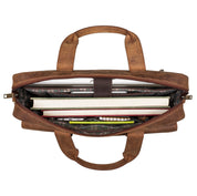 Benthill Aktentasche Leder Laptoptasche - Ledertasche für Herren und Damen Gross - Briefcase - Umhängetasche aus echtem Leder - Große Schultertasche für Laptop
