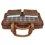 Benthill Aktentasche Leder Laptoptasche - Ledertasche für Herren und Damen Gross - Briefcase - Umhängetasche aus echtem Leder - Große Schultertasche für Laptop