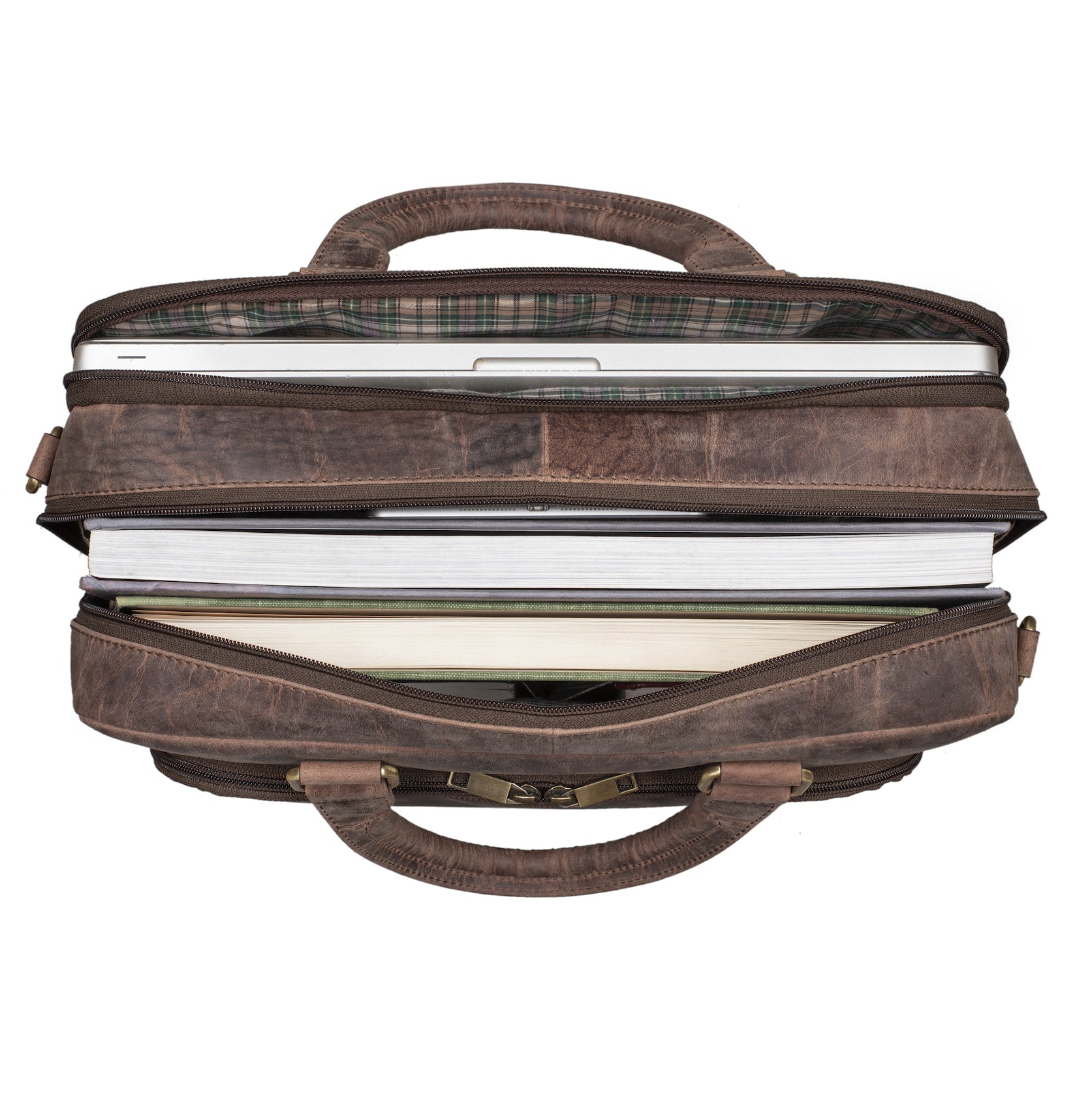 Benthill Aktentasche Leder Laptoptasche - Ledertasche für Herren und Damen Gross - Umhängetasche aus echtem Leder - Große Schultertasche für Laptop