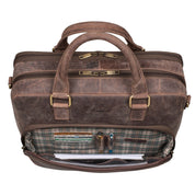 Benthill Aktentasche Leder Laptoptasche - Ledertasche für Herren und Damen Gross - Umhängetasche aus echtem Leder - Große Schultertasche für Laptop