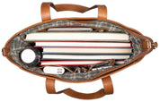 Benthill Shopper Damen Leder Groß - Ledertasche mit Reißverschluss - Umhängetasche aus Echtleder - Handtasche Vintage