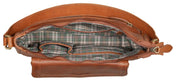 Benthill Handtasche Damen Echt Leder | Schultertasche aus echtem Rindsleder | Umhängetasche mit Reißverschluss | Ledertasche mit Henkel & Umhängegurt