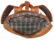 Benthill Rucksack aus Echt-Leder - Kurierrucksack Fahrradrucksack Trekkingrucksack - Damen Herren Leder-Rucksack