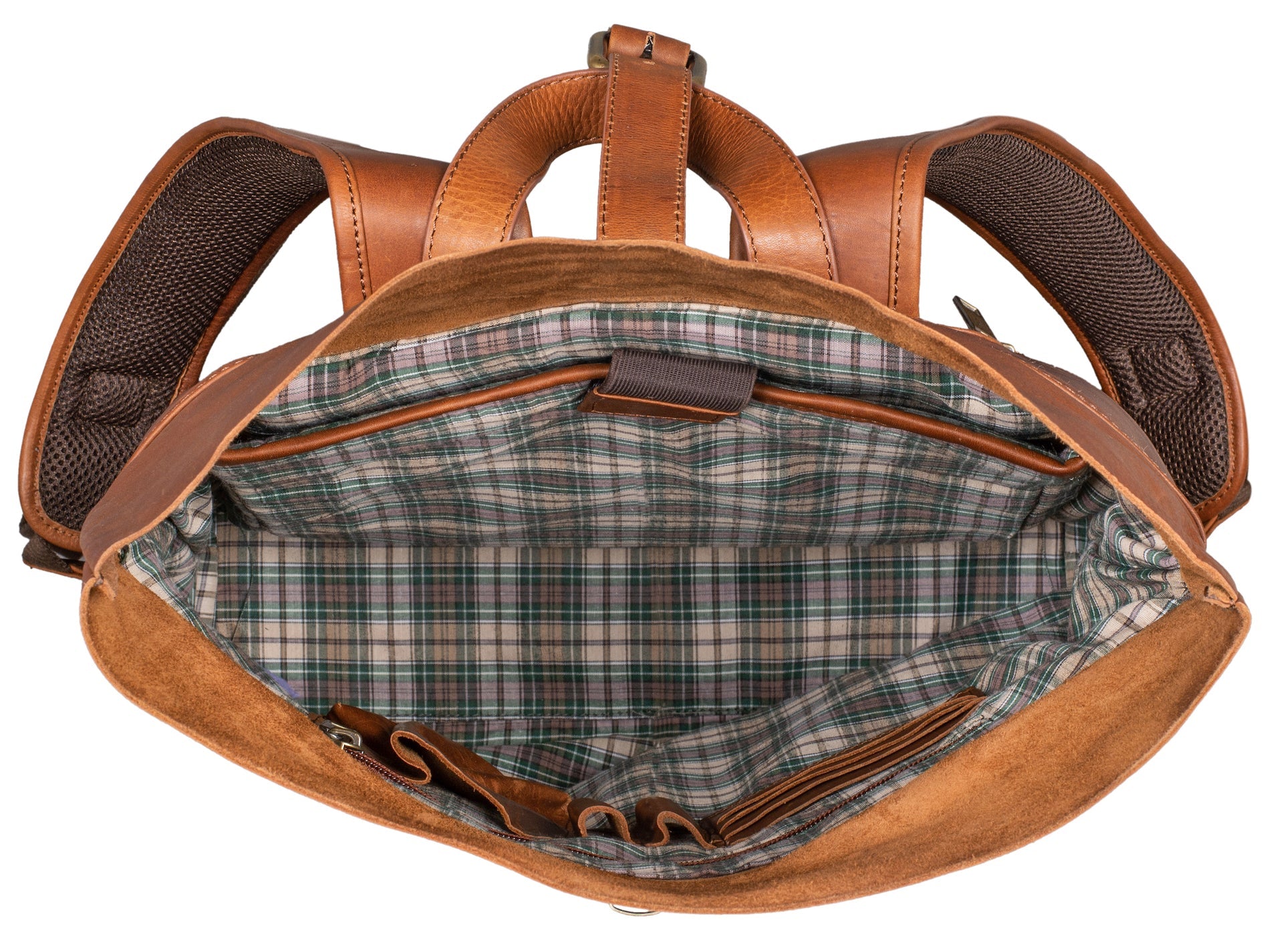 Benthill Rucksack aus Echt-Leder - Kurierrucksack Fahrradrucksack Trekkingrucksack - Damen Herren Leder-Rucksack