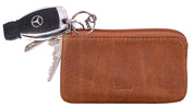 Benthill Leder Schlüsseltasche Damen & Herren | Schlüsseletui mit Kleingeldfach | Schlüsselbörse