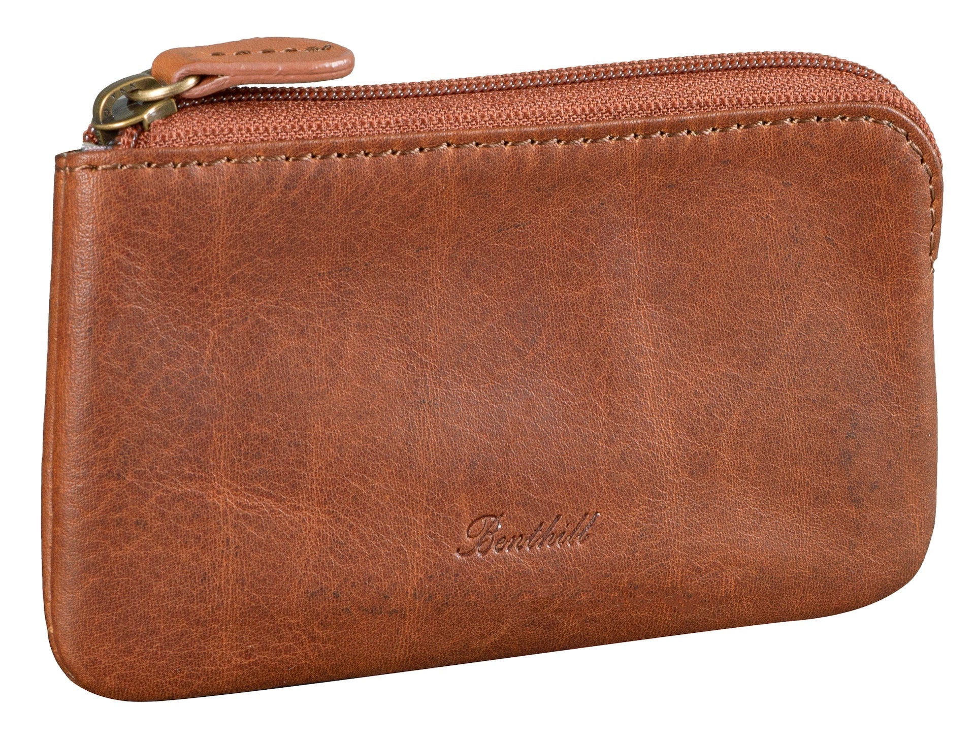 Benthill Leder Schlüsseltasche Damen & Herren | Schlüsseletui mit Kleingeldfach | Schlüsselbörse