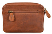 Benthill Schlüsseltasche Leder | Schlüsselbörse mit Münzfach| Kleines Schlüsseletui mit Kartenfach | Echt Leder Schüssel-Etui