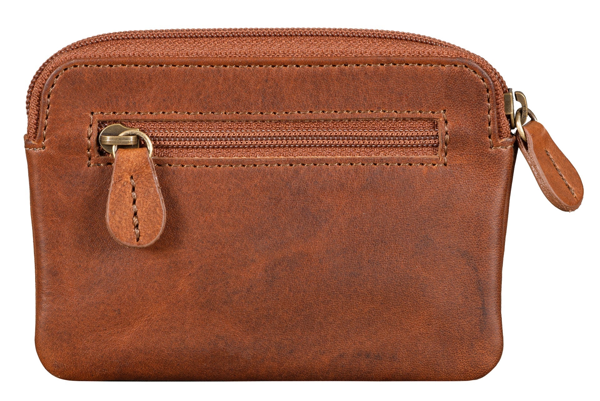 Benthill Schlüsseltasche Leder | Schlüsselbörse mit Münzfach| Kleines Schlüsseletui mit Kartenfach | Echt Leder Schüssel-Etui